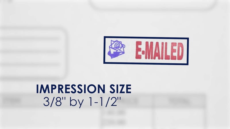 MasterMark Premium 2-Color Pre-Inked Office Stamp (E-Mailed) - Image 3